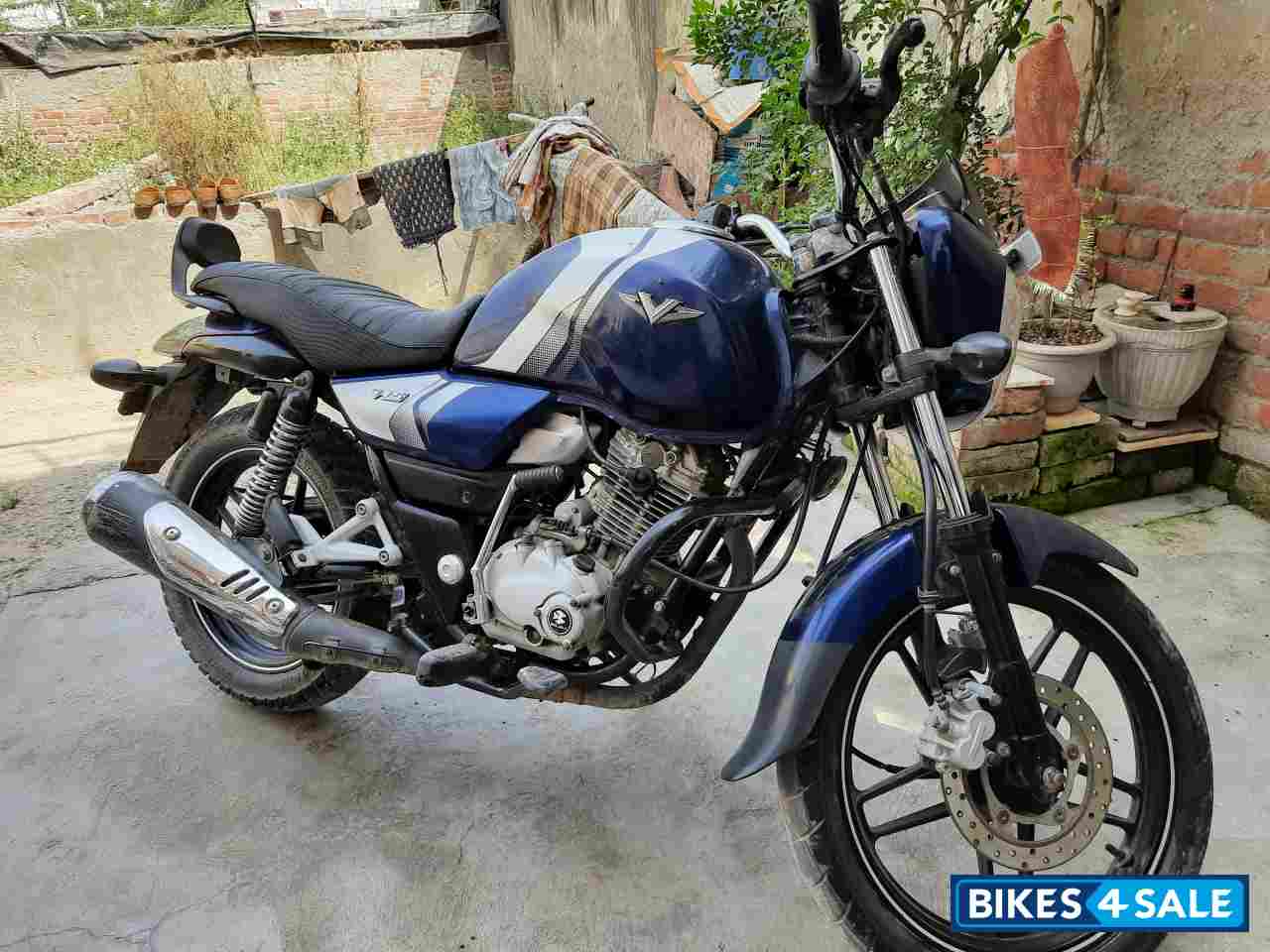 Blue And Silver Bajaj V15