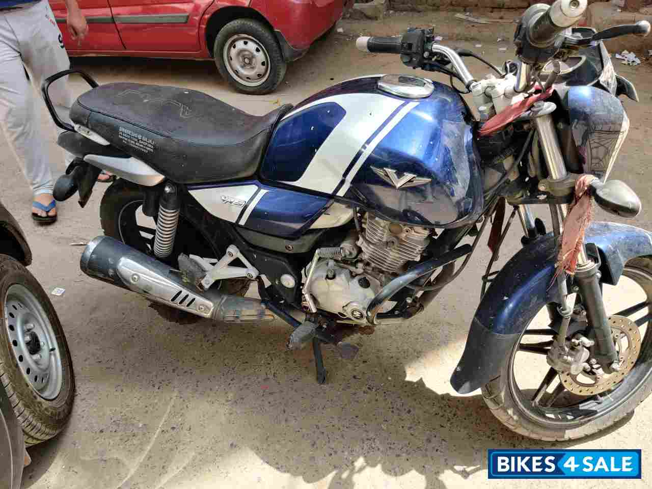 Blue White Bajaj V15