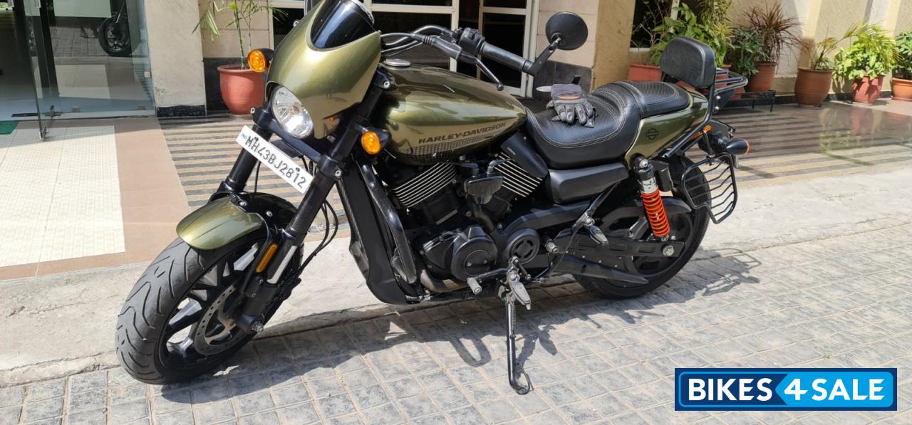 Olive Green Harley Davidson Street Rod