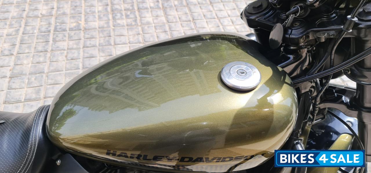 Olive Green Harley Davidson Street Rod