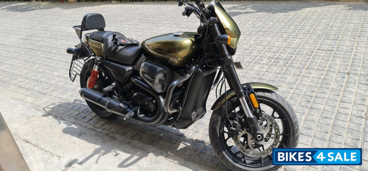 Olive Green Harley Davidson Street Rod