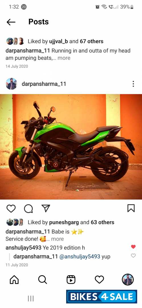 Green Bajaj Dominar 400 ABS BS6