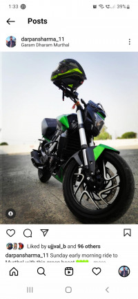 Green Bajaj Dominar 400 ABS BS6
