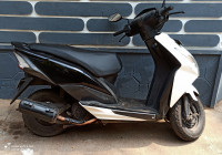White & Black Honda Dio