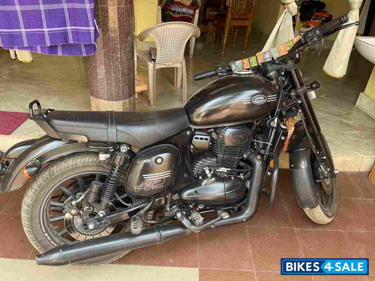 Matte Black Jawa 42 Dual Channel ABS AllStar Black