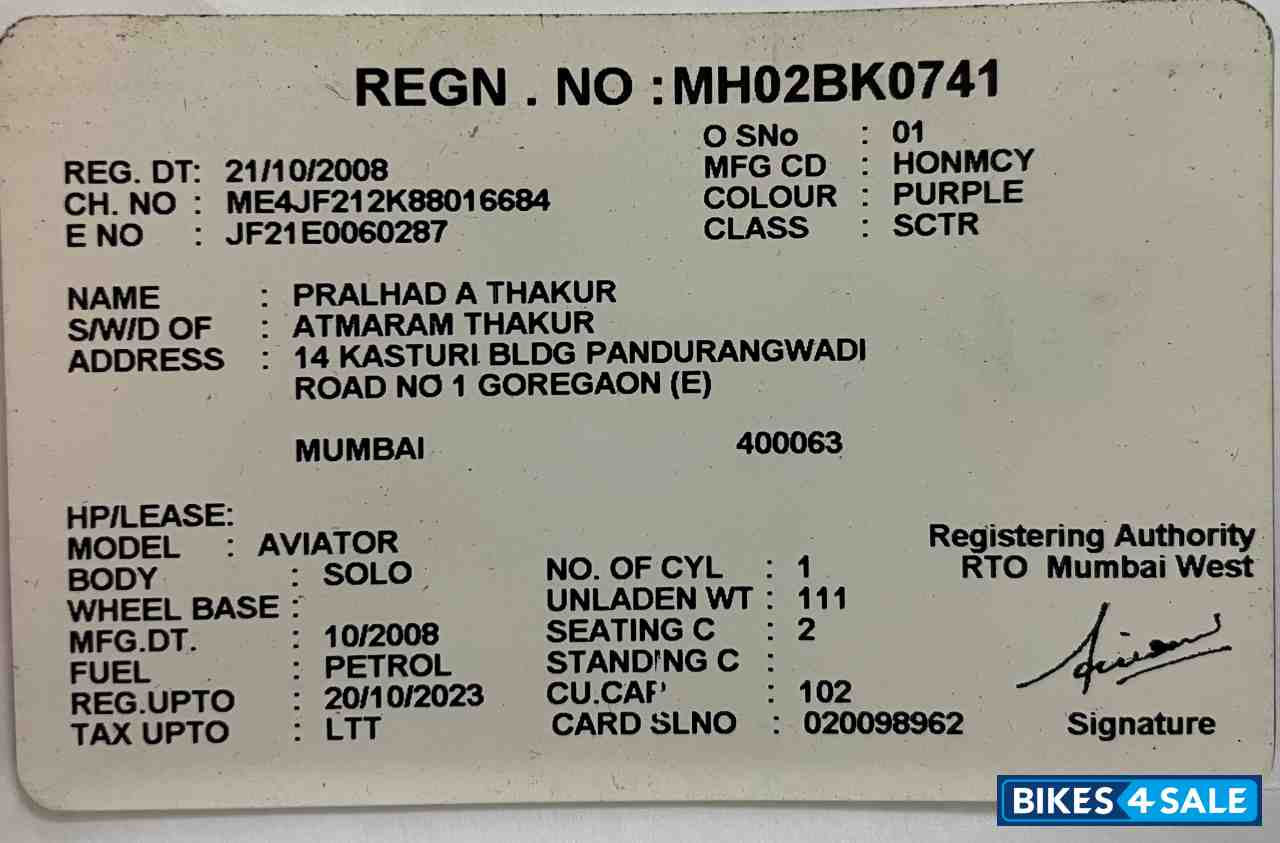 Honda Aviator Honda Aviator