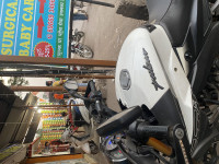 White Bajaj Pulsar 200 NS ABS