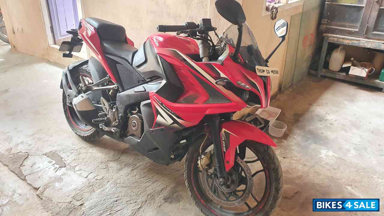 Red Bajaj Pulsar RS 200 ABS