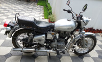 Silver Royal Enfield Bullet Electra
