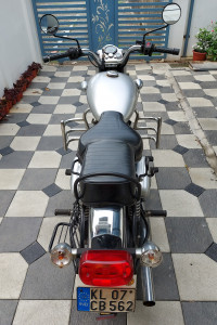 Silver Royal Enfield Bullet Electra
