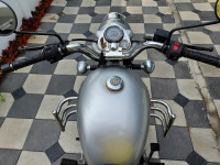 Silver Royal Enfield Bullet Electra