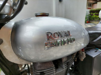 Silver Royal Enfield Bullet Electra