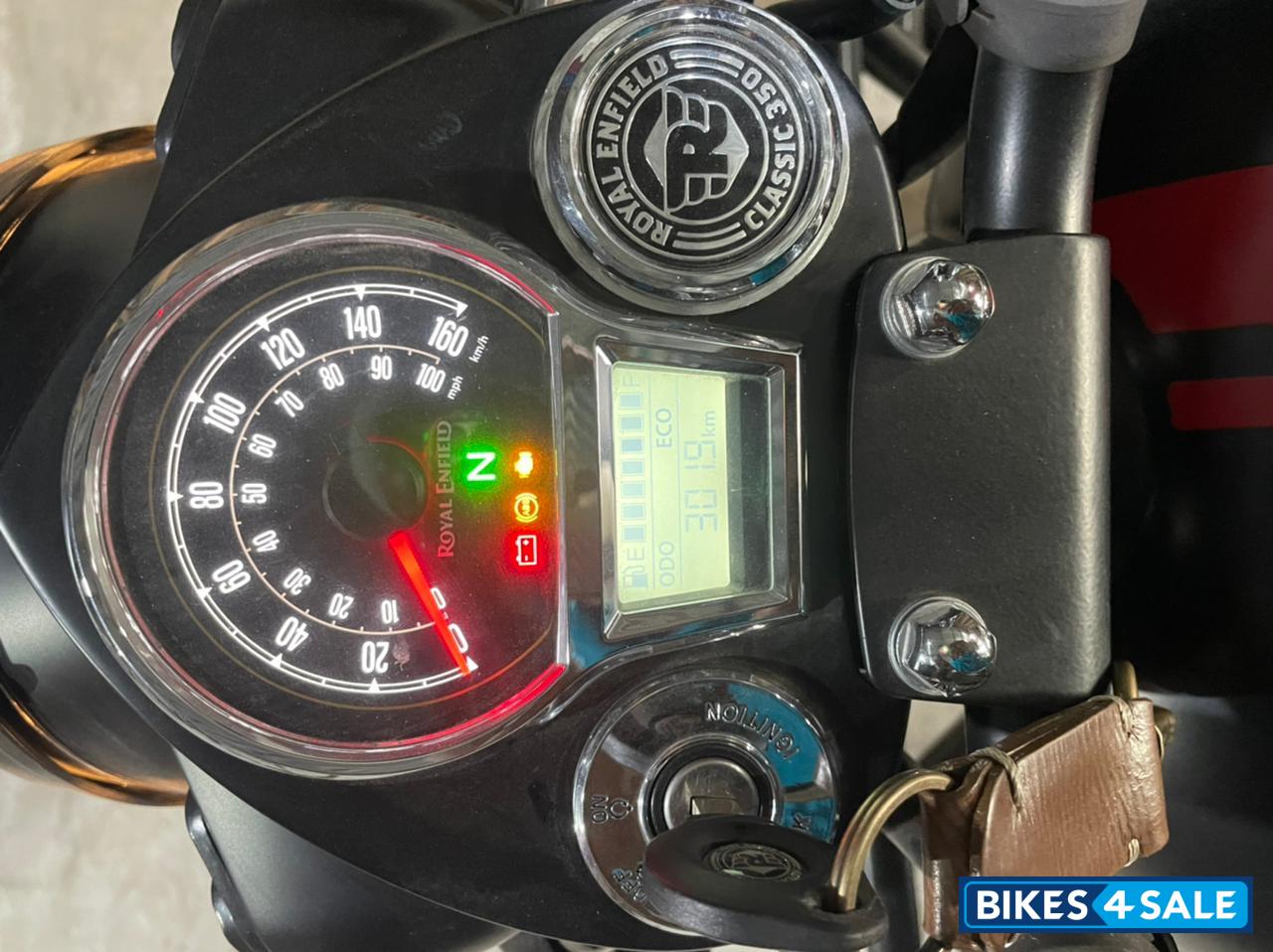 Stealth Black Royal Enfield Classic 350 Dual Channel BS6