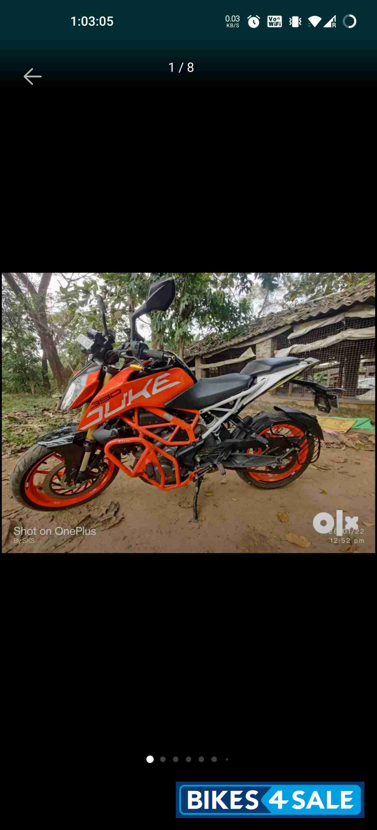 Black And Orange KTM Duke 390