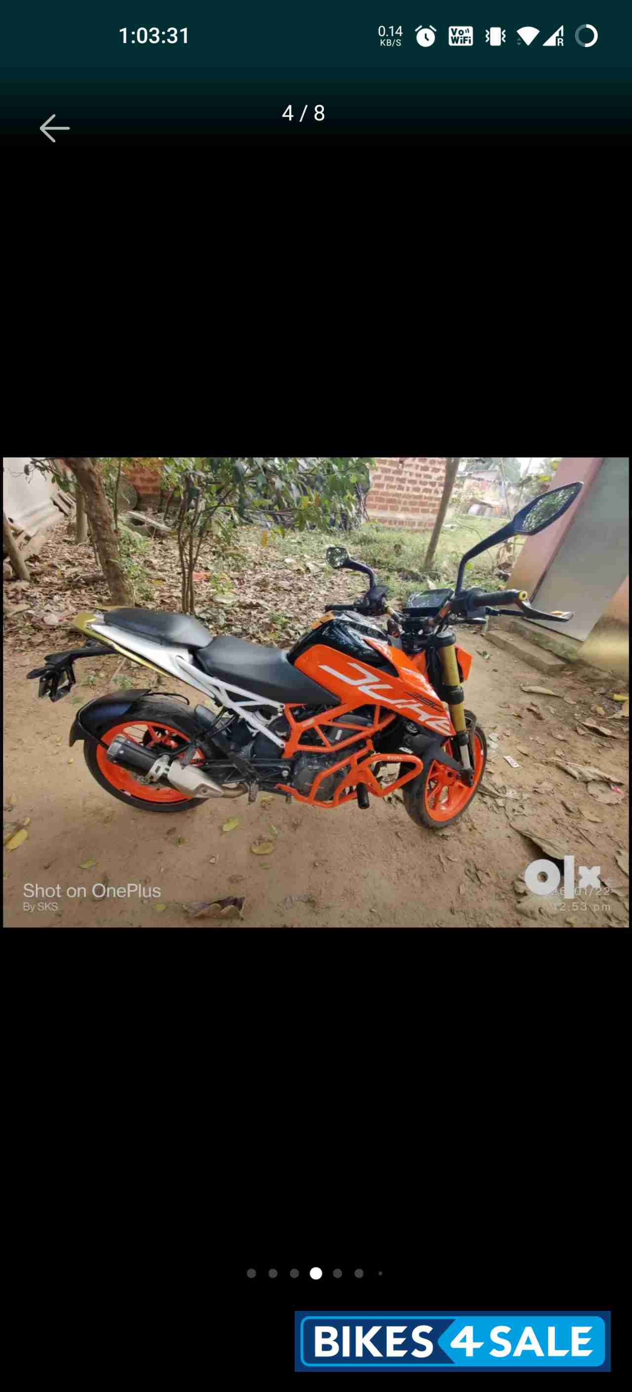 Black And Orange KTM Duke 390