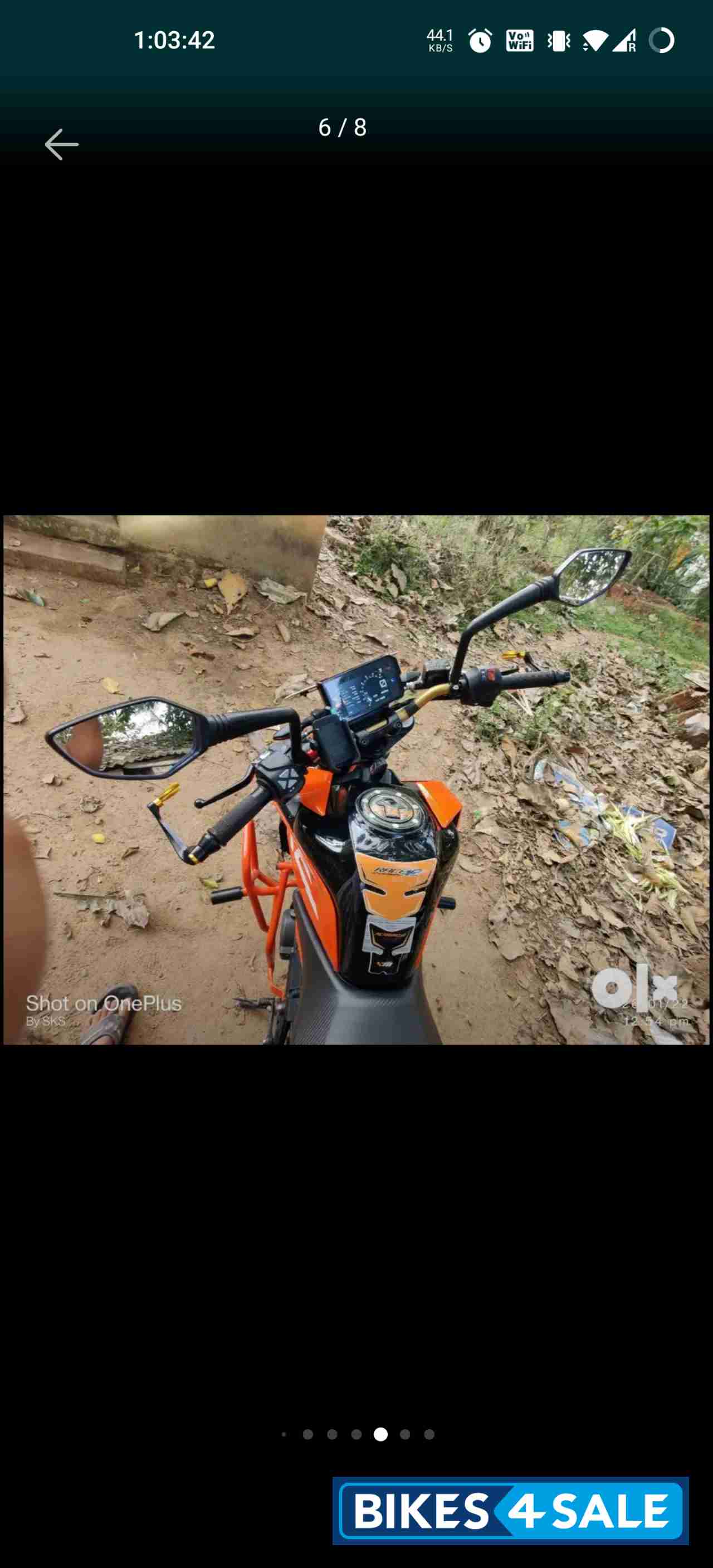 Black And Orange KTM Duke 390