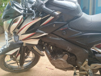 White And Black Bajaj Pulsar 200 NS