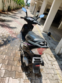 Black And Purple TVS Scooty Streak