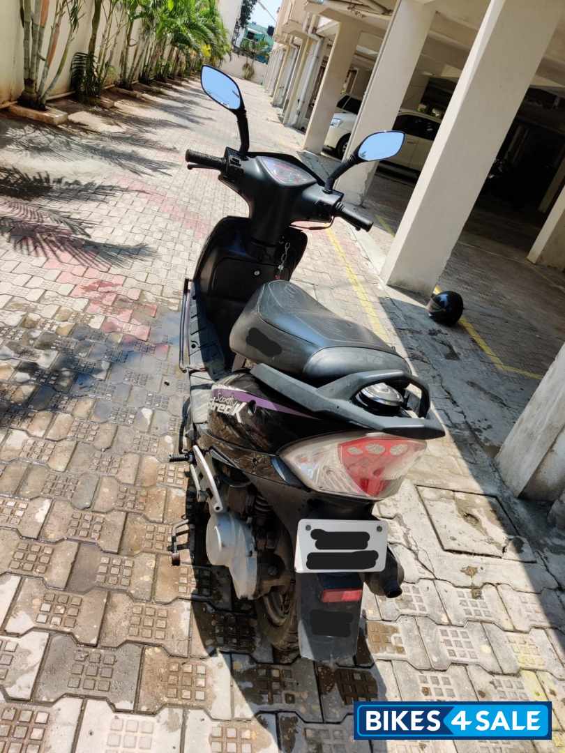 Black And Purple TVS Scooty Streak