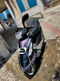 Black And Purple TVS Scooty Streak