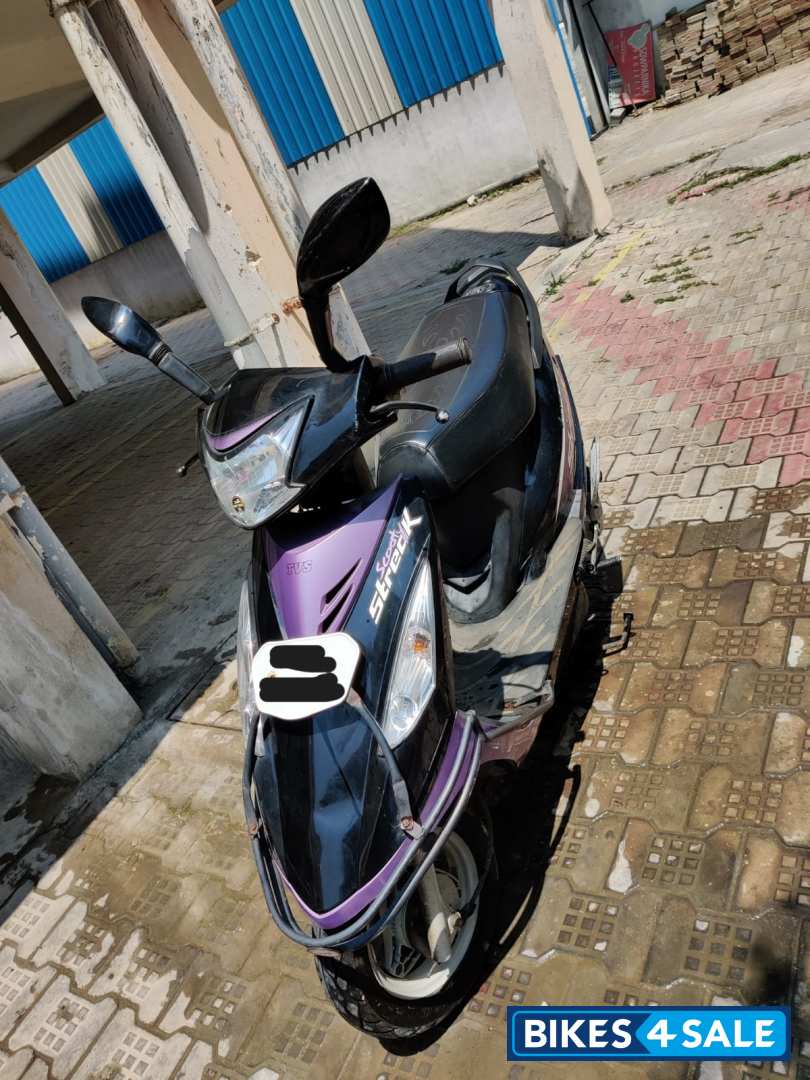Black And Purple TVS Scooty Streak