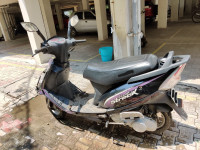 Black And Purple TVS Scooty Streak