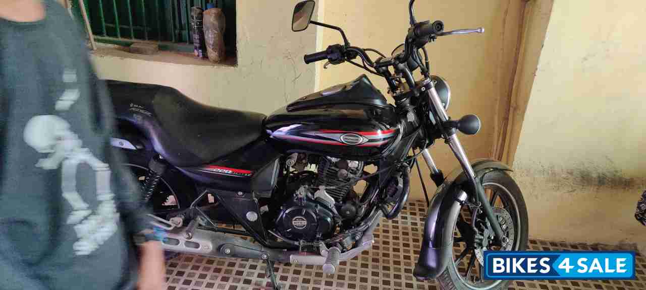 Black And Red Bajaj Avenger Street 220