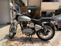 Silver Royal Enfield Bullet Electra
