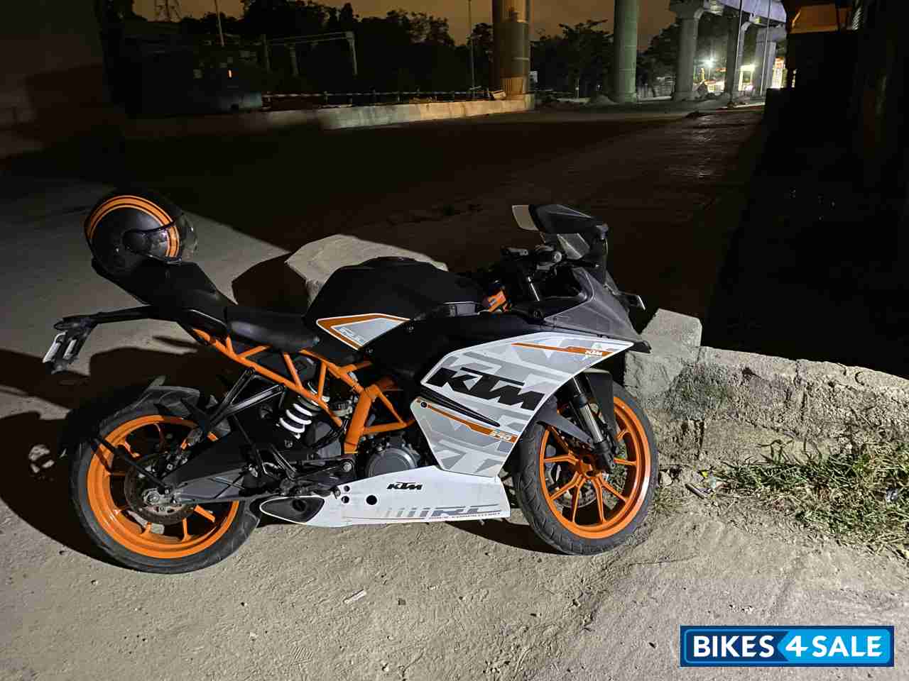 White And Orange KTM RC 390 R