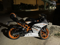 White And Orange KTM RC 390 R