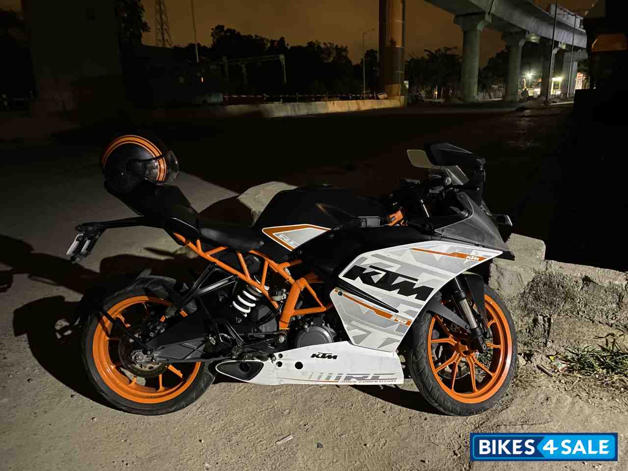 White And Orange KTM RC 390 R