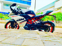 White And Orange KTM RC 390 R