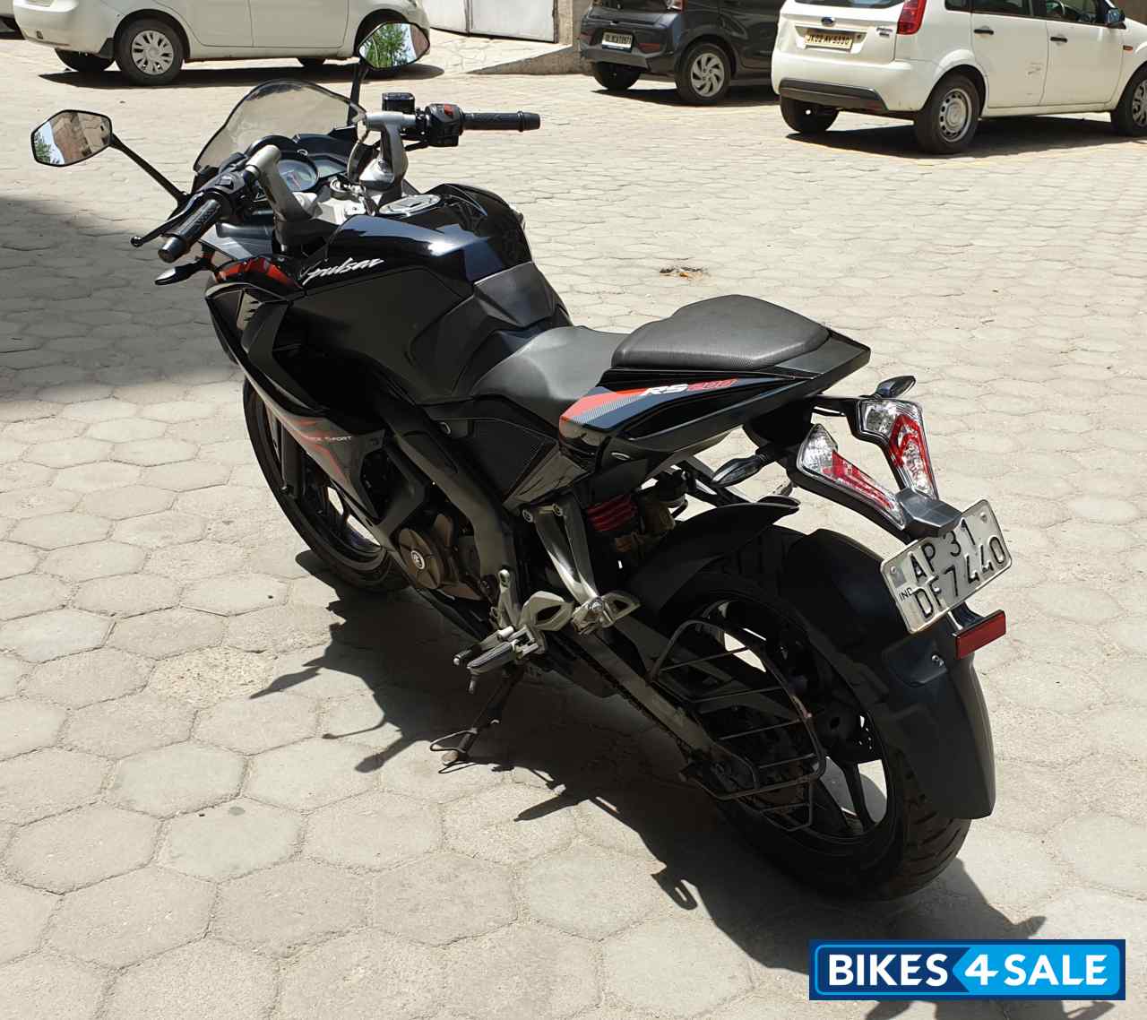 Black With Red Graphics Bajaj Pulsar RS 200 ABS Black With Red Graphics Bajaj Pulsar RS 200 ABS