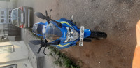 Blue Suzuki Gixxer SF