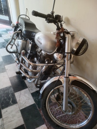 Silver Royal Enfield Bullet Electra