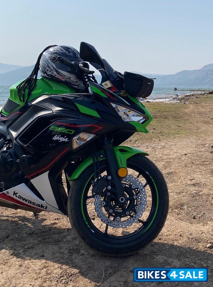 Lime Green Kawasaki Ninja 650 BS6 2021