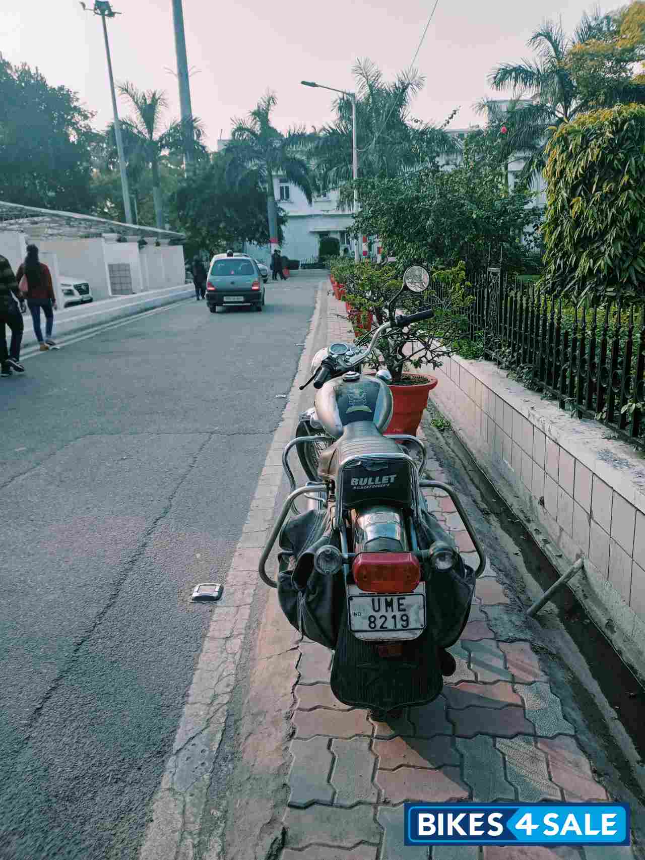 Silver Grey Royal Enfield Bullet Standard 350