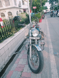 Silver Grey Royal Enfield Bullet Standard 350