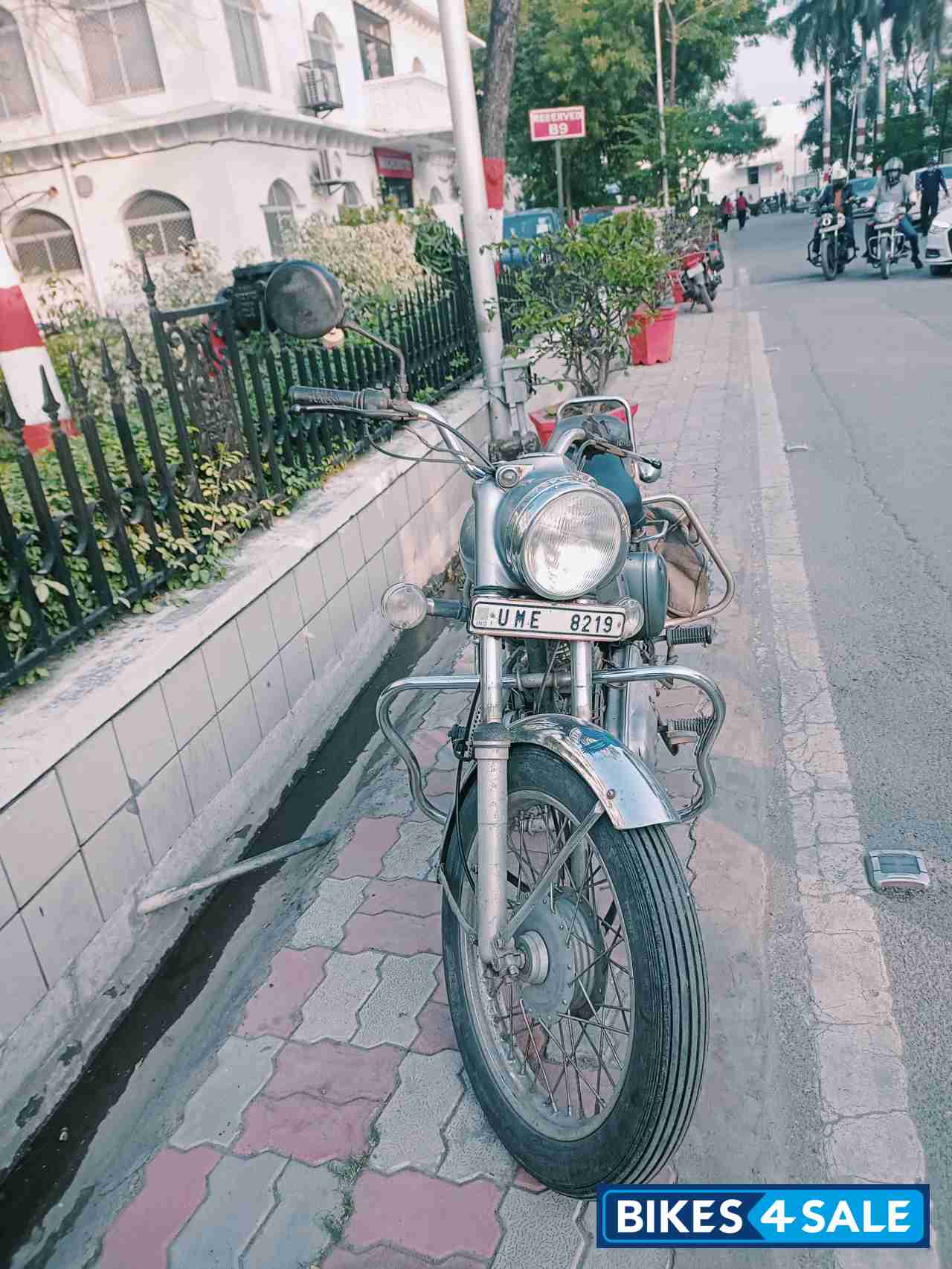 Silver Grey Royal Enfield Bullet Standard 350
