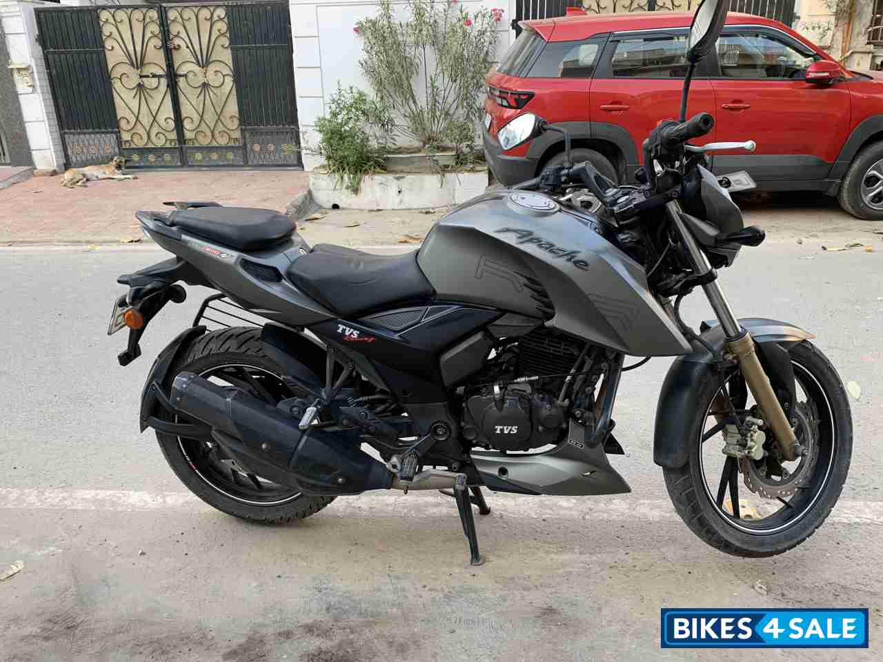 Grey TVS Apache RTR 200 4V