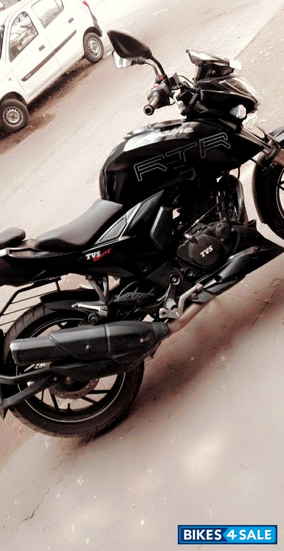 Matte Black TVS Apache RTR 200 4V ABS Race Edition 2.0