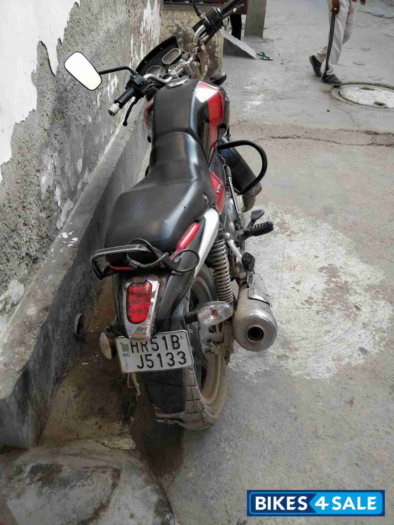 Black And Red Bajaj V15