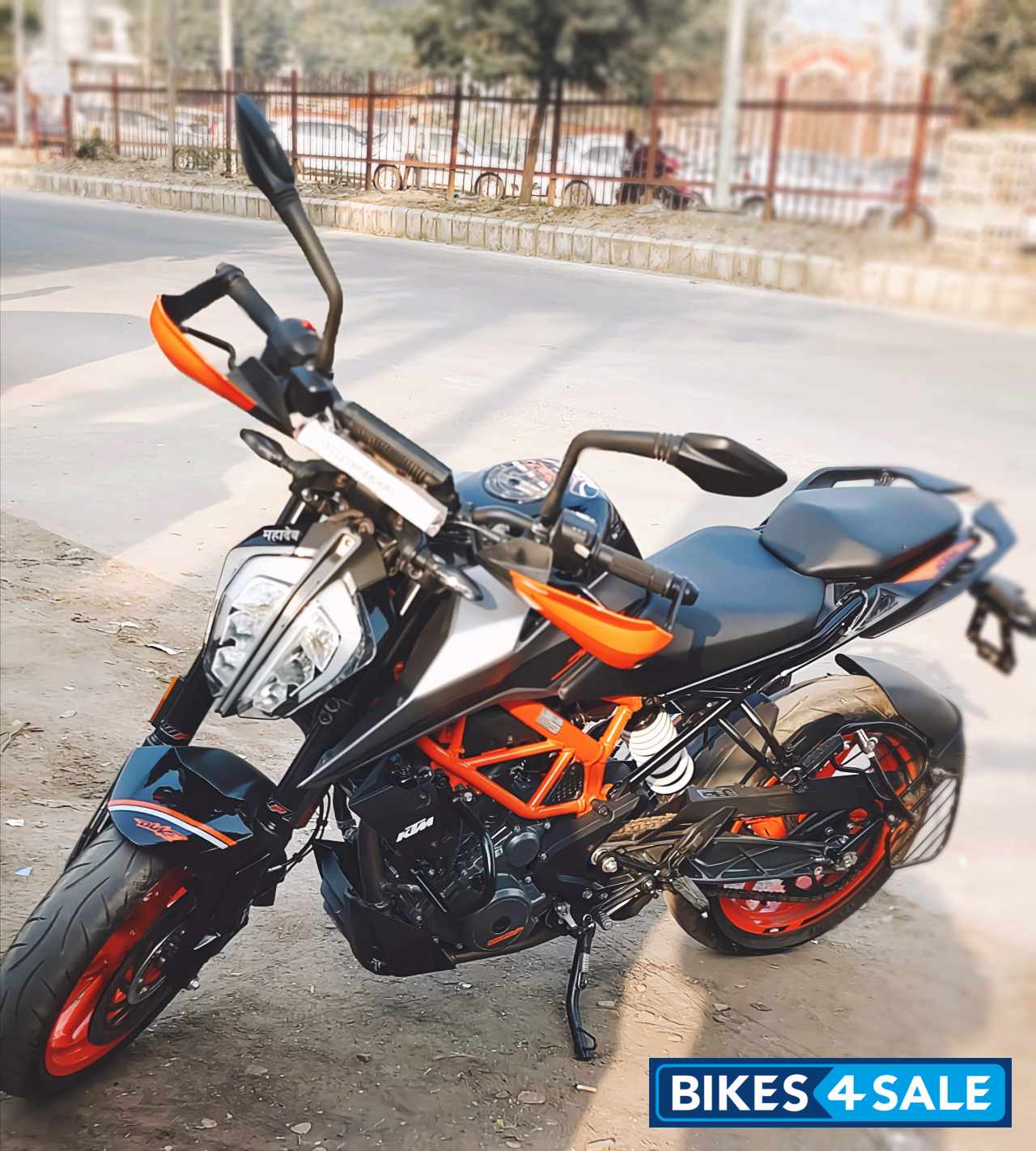 Grey And Black KTM Duke 390 BS6