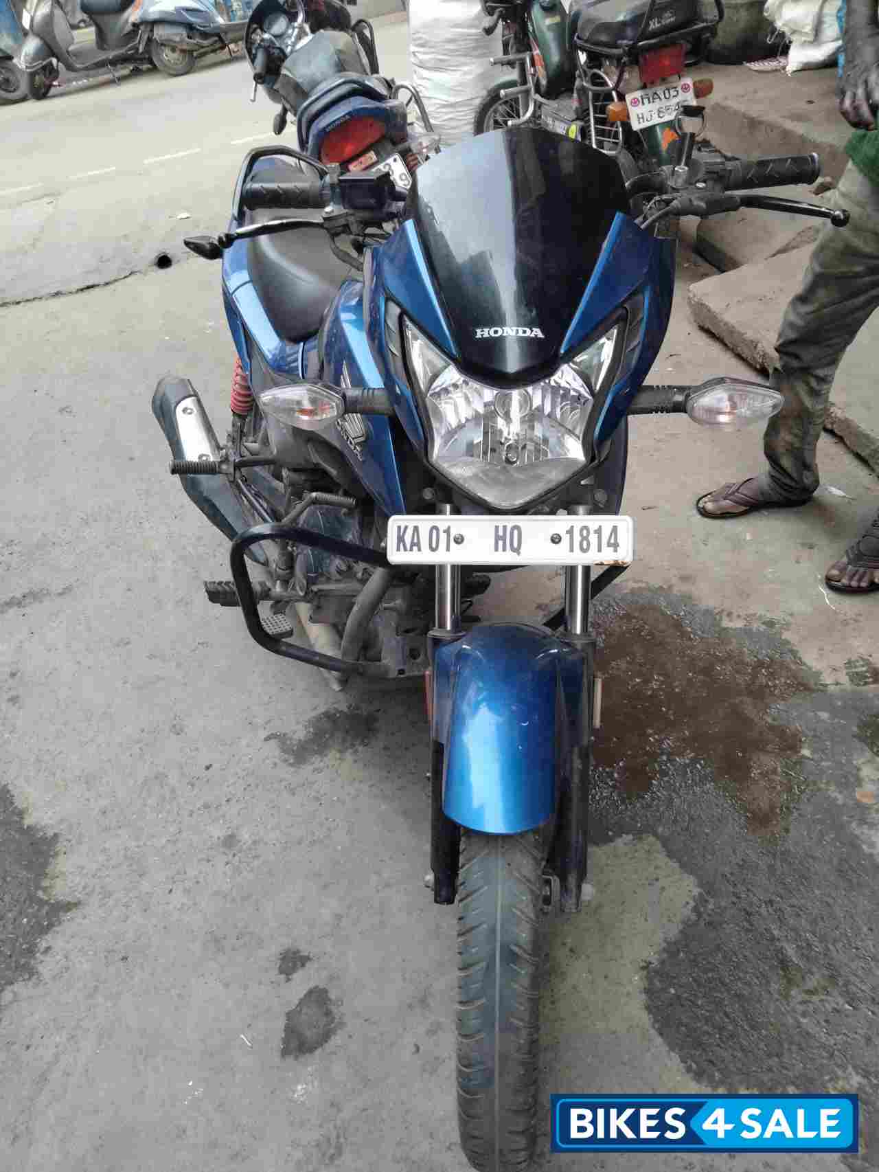 Blue Honda Livo 110