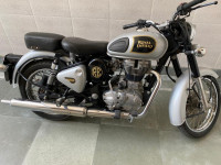 Silver Royal Enfield Classic 350 Dual Channel BS6