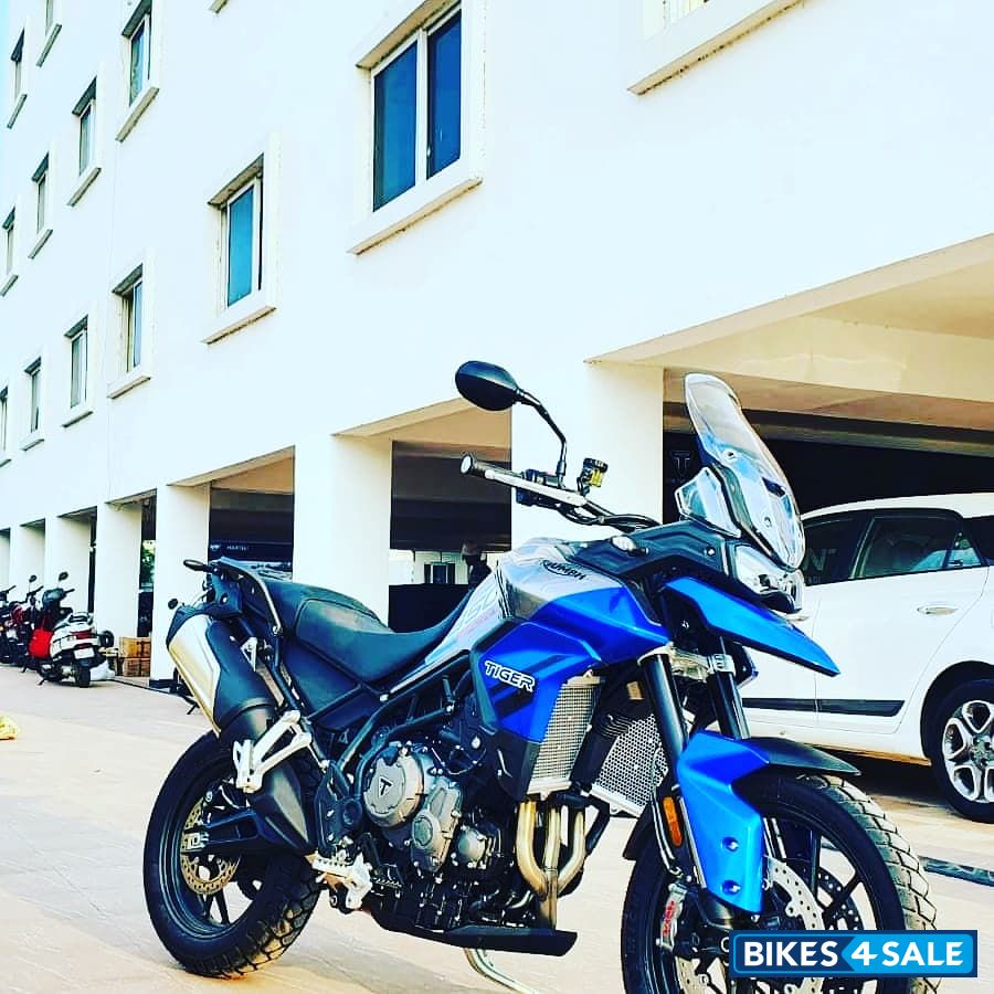 Blue And Grey Triumph Tiger 850 Sport