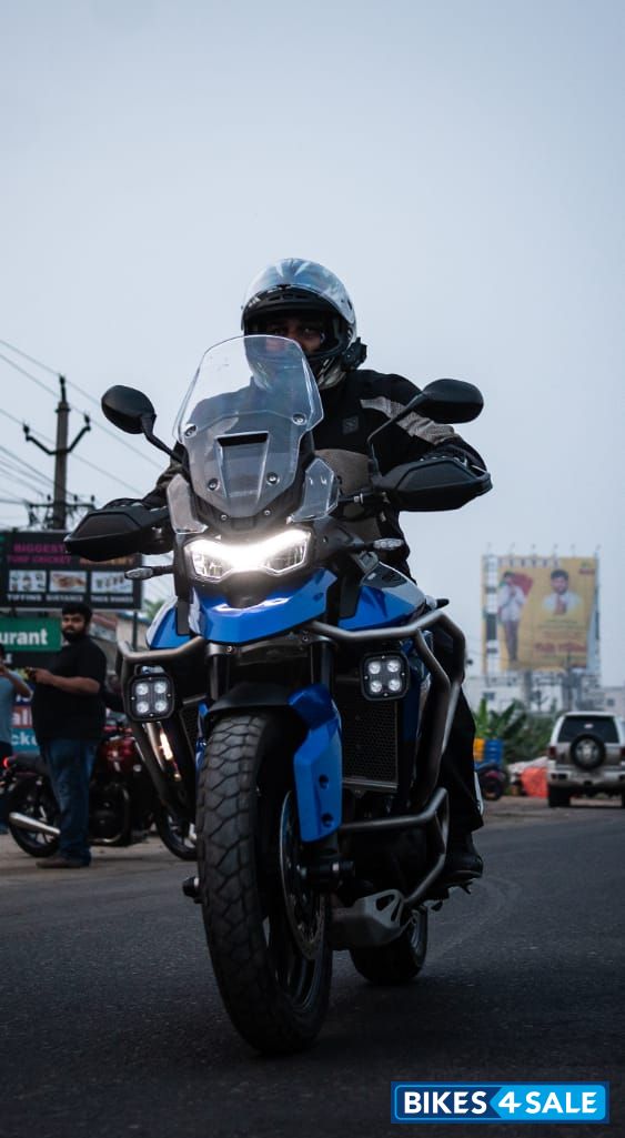 Blue And Grey Triumph Tiger 850 Sport