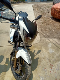 White TVS Apache RTR 180 Race Edition