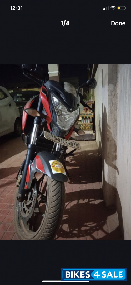 Red Bajaj Pulsar 200 NS
