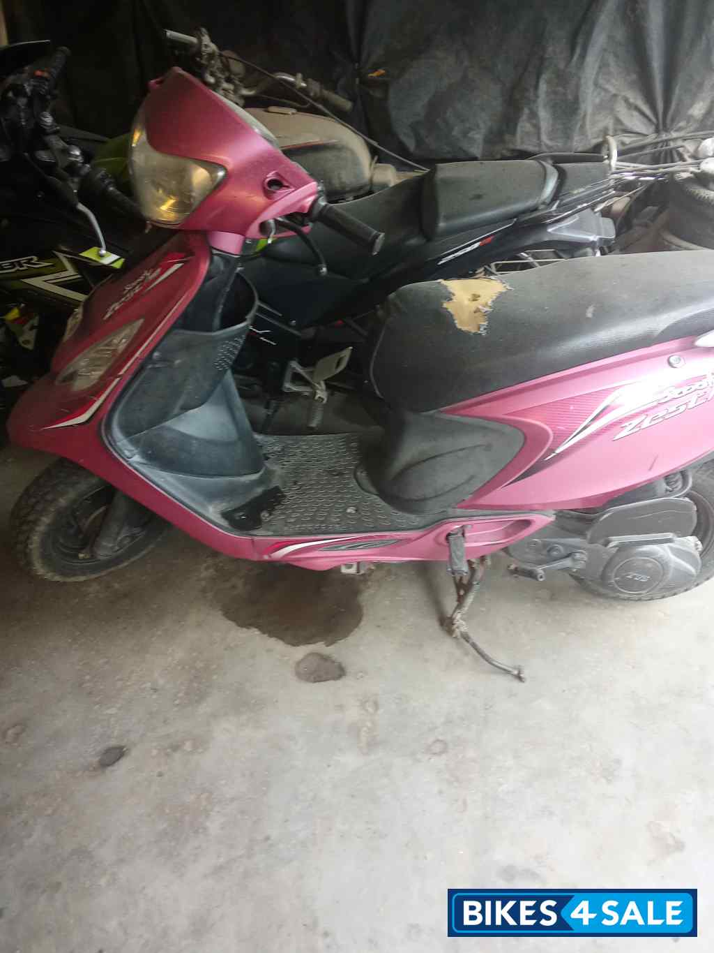 Pink TVS Scooty Zest